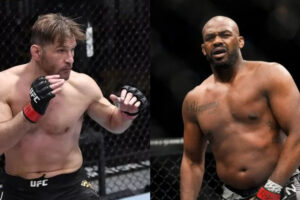 Francis Ngannou pronostique Jon Jones vs Stipe Miocic. (61 caractères)