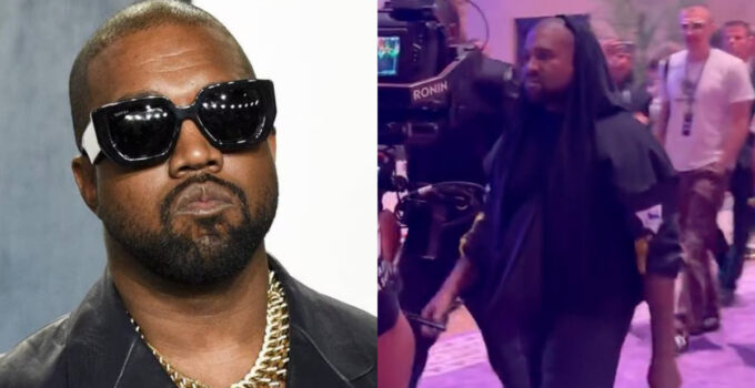 Kanye West surprise guest at Tyson Fury vs Francis Ngannou.