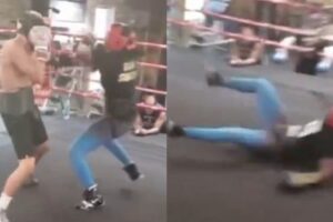 Boxe: La GOAT mise KO par un homme!