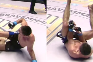 MMA : bras cassé dans une chute maladroite en cage
