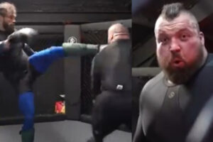 Eddie Hall, Strongman, KO lors de l’entrainement MMA