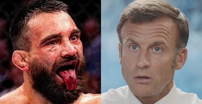 Impressionné par Benoît Saint Denis, Emmanuel Macron découvre le MMA.