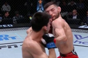 Jeune espoir de l'UFC place un KO monstrueux sur vétéran