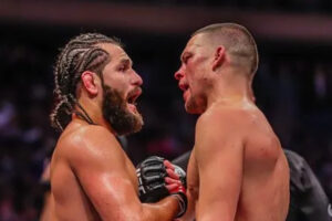 Nate Diaz vs Jorge Masvidal en combat de boxe
