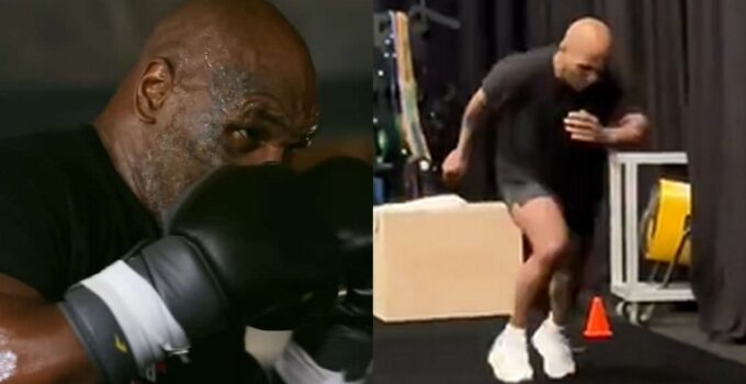 Entraînement de boxe chaud avec Mike Tyson, 57 ans