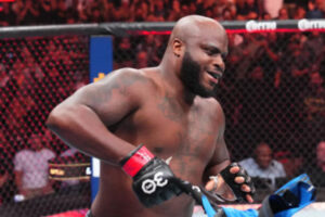 Derrick Lewis célèbre son KO à l'UFC St Louis