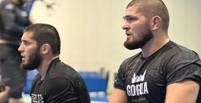 Entraînement de retour de Khabib Nurmagomedov : images