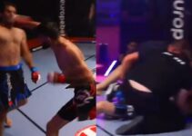 KO brutal d'un combattant invaincu en MMA, situation dégénère
