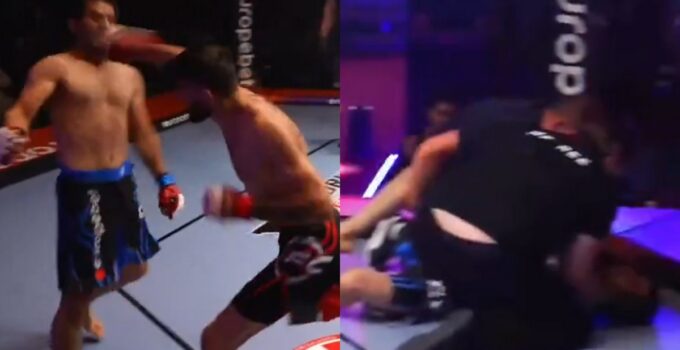 KO brutal d'un combattant invaincu en MMA, situation dégénère