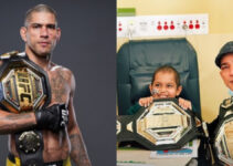 Alex Pereira de l'UFC visite des enfants malades