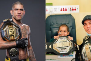 Alex Pereira de l'UFC visite des enfants malades