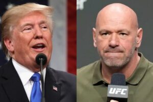Dana White honore Donald Trump lors de l'UFC