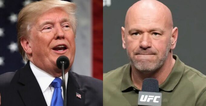 Dana White honore Donald Trump lors de l'UFC