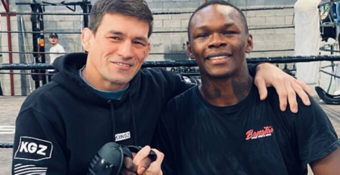 Entraînement d'Israel Adesanya avec une légende UFC