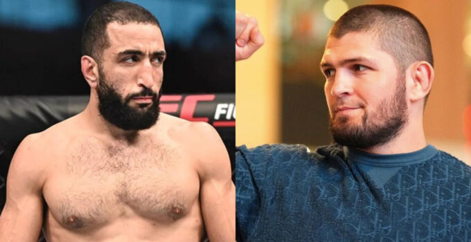 Félicitations de Khabib à Belal Muhammad pour l'UFC 304