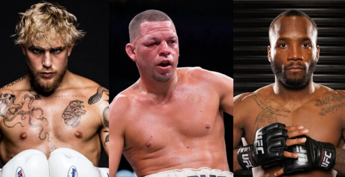 Nate Diaz vise Jake Paul et Leon Edwards en boxe