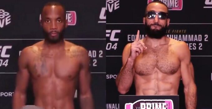 Pesée UFC 304 : résultats Leon Edwards vs. Belal Muhammad