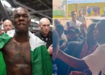 Accueil en héros d'Israel Adesanya au Nigéria