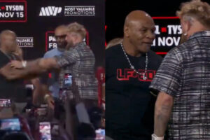 Face à face mouvementé entre Mike Tyson et Jake Paul