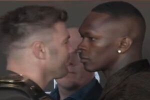 Israel Adesanya vise la destruction de Dricus Du Plessis à