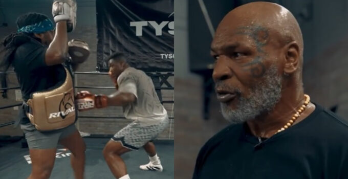 Retour incroyable de Francis Ngannou avec Mike Tyson dans un