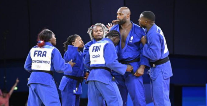 Teddy Riner, champion olympique en équipe pour les JO 2024