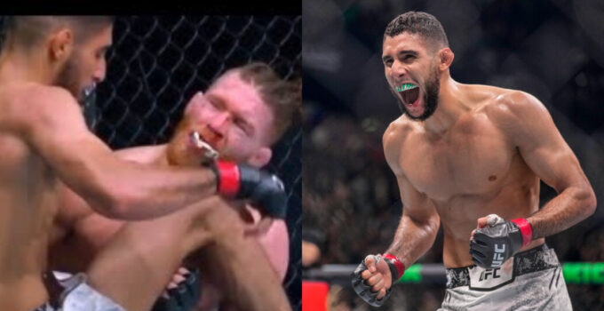 Excuse de Fares Ziam à Matt Frevola lors de l'UFC