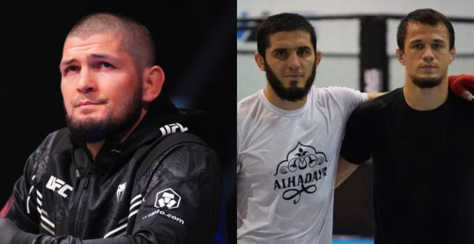 Khabib tranche entre Islam Makhachev et Usman Nurmagomedov