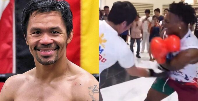 Manny Pacquiao met KO le youtubeur IShowSpeed en direct !