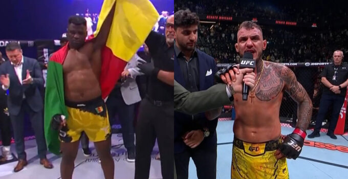 Déception de Renato Moicano face à Francis Ngannou