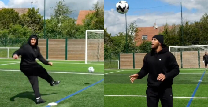 Talent de footballeur de Ciryl Gane choque des youtubeurs