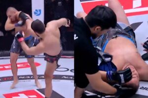 Débuts MMA : Paralysie adversaire avec TKO